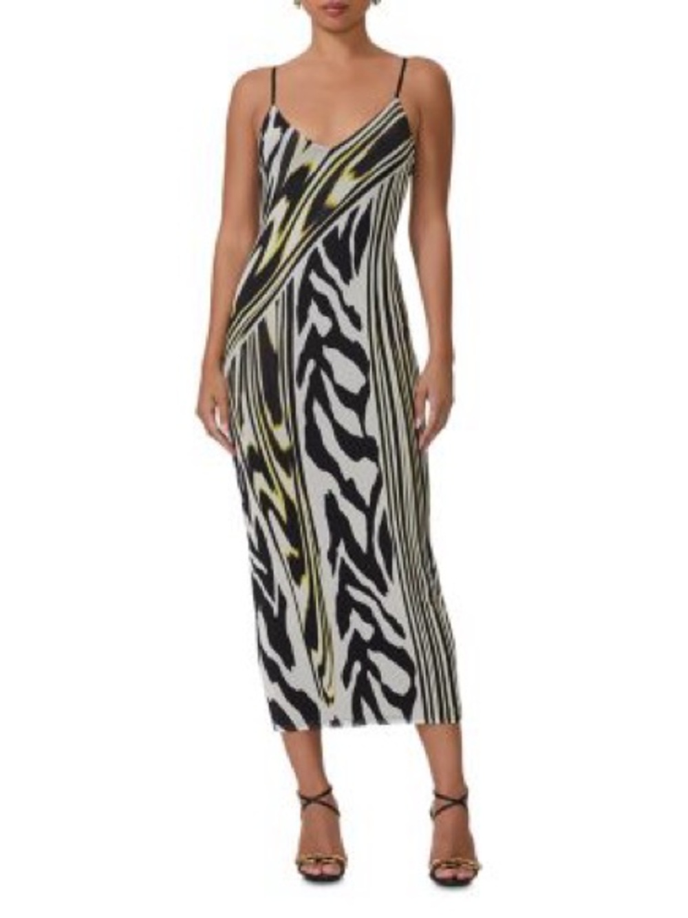 AFRM Amina Mesh Midi Slipdress
